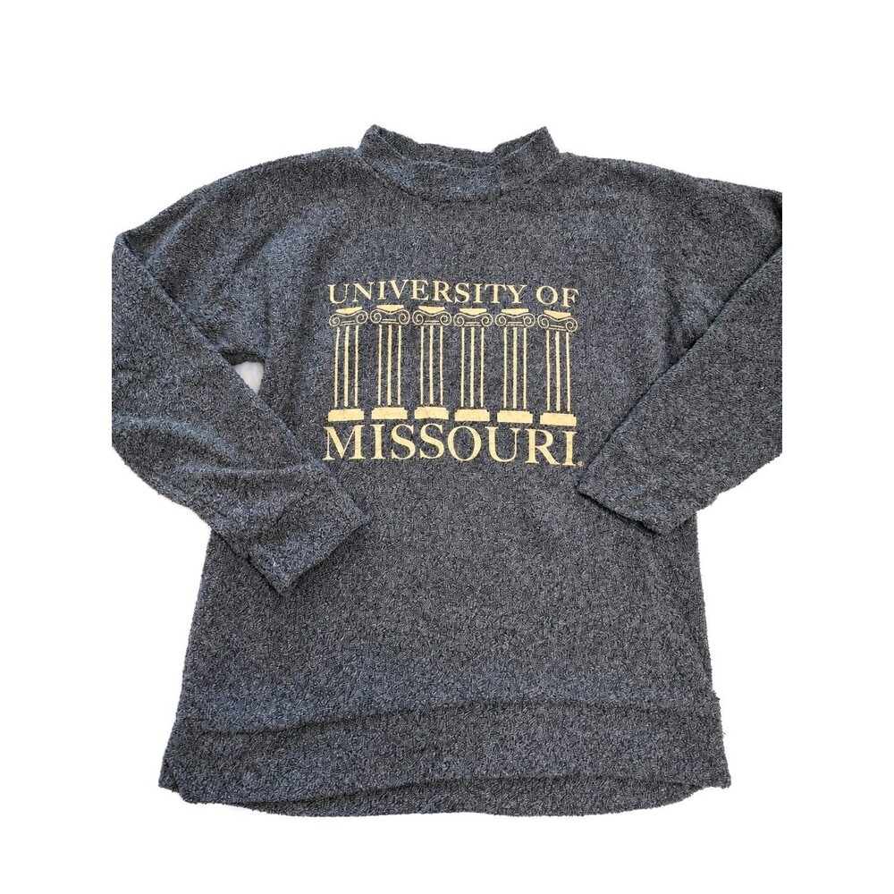 Woolly Threads University of Missouri Mizzou Sweatshirt Medium Gray USA Made